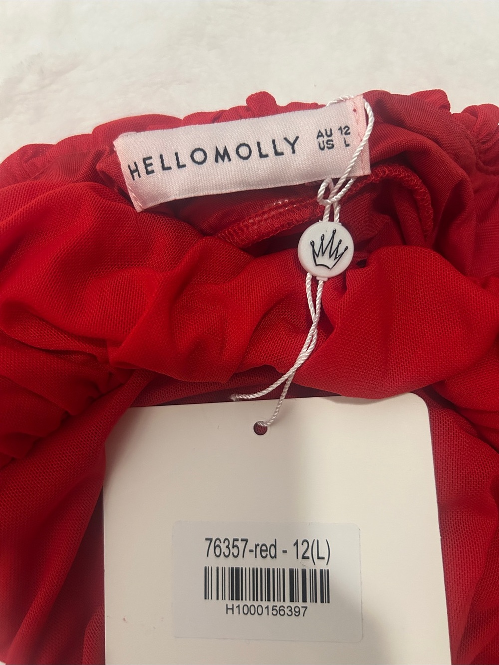 Hello Molly Red Ruched Spaghetti Strap Mini Dress - Picture 2 of 3
